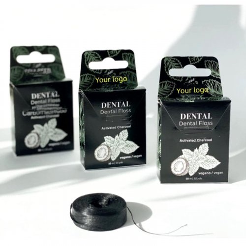 Bamboo charcoal floss