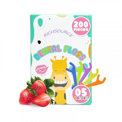 Kids dental floss pick